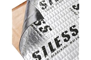 Siless 80 mil (2mm) 18 sqft (1.7 sqm) Car Sound Deadening mat - Butyl Automotive Sound Deadener - Noise Insulation and Vibrat