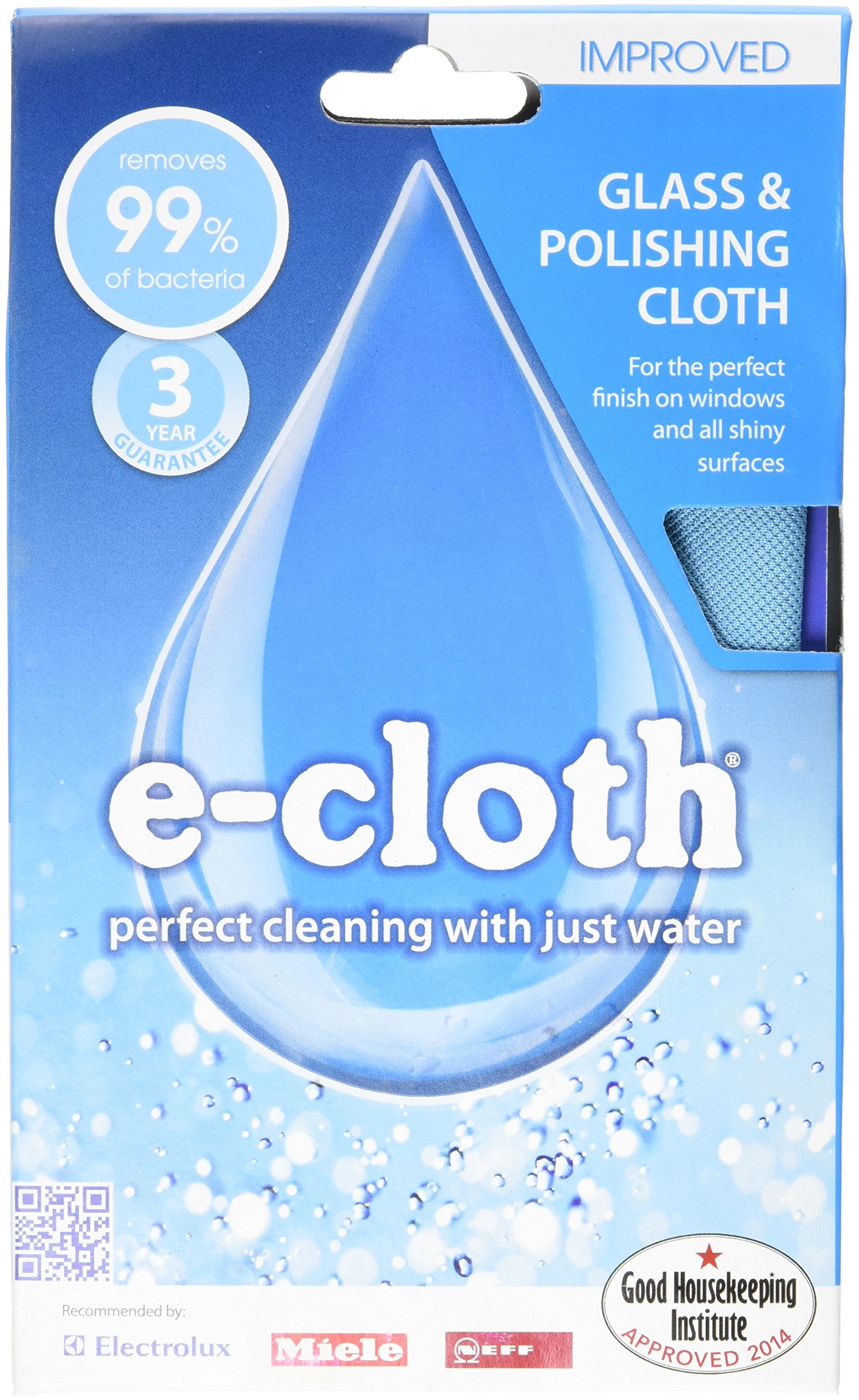 E-Cloth Glass and Polishing Cloth (Pack of 5)