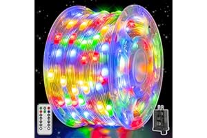 shineshine Christmas Lights 262FT 800LED, IP67 Waterproof Plug in String Lights with Remote, 8 Modes, 3 Timers, Dimmable, House Xmas Indoor Decorations Outdoor Christmas Lights (Multicolor)
