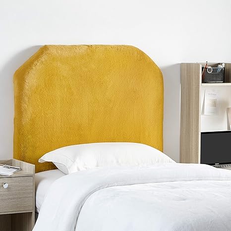 amazon com mo bunny love college headboard plush chunky mustard