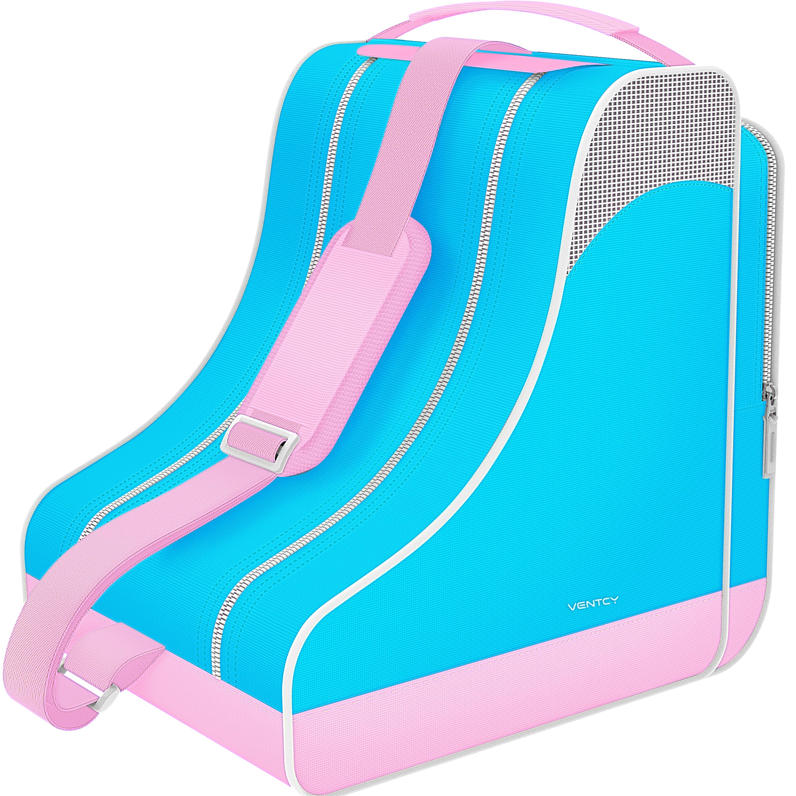 VENTCY Ice Skate Bag Adult, Unisex Roller Skate Bag, Inline Skate Bag Kid, Figure Skate Bag Woman, Quad Skate Bag Men, Bag to Carry Ice Skate for Up to Size 8.5(UK)