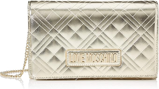 love moschino gold clutch