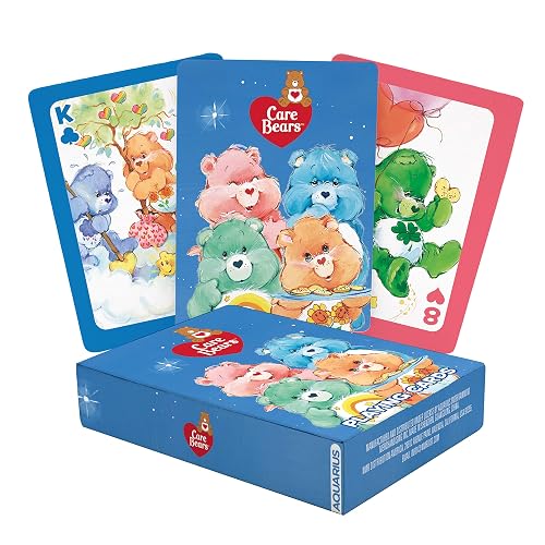 AQUARIUS Care Bears Playing Cards Deck - Classic, Unisex, Yellow - 1 Deck, 52 Cards - Ages 3+