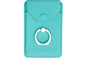 YUNCE Cell Phone RFID Ring Stand - Wallet Holder for iPhone, Android & All Smartphones - Adhesive Credit Card Holder - Green