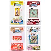 World's Smallest Board Games Set of 4 - Scrabble, Monopoly, Operation, Candy Land (Bundle)