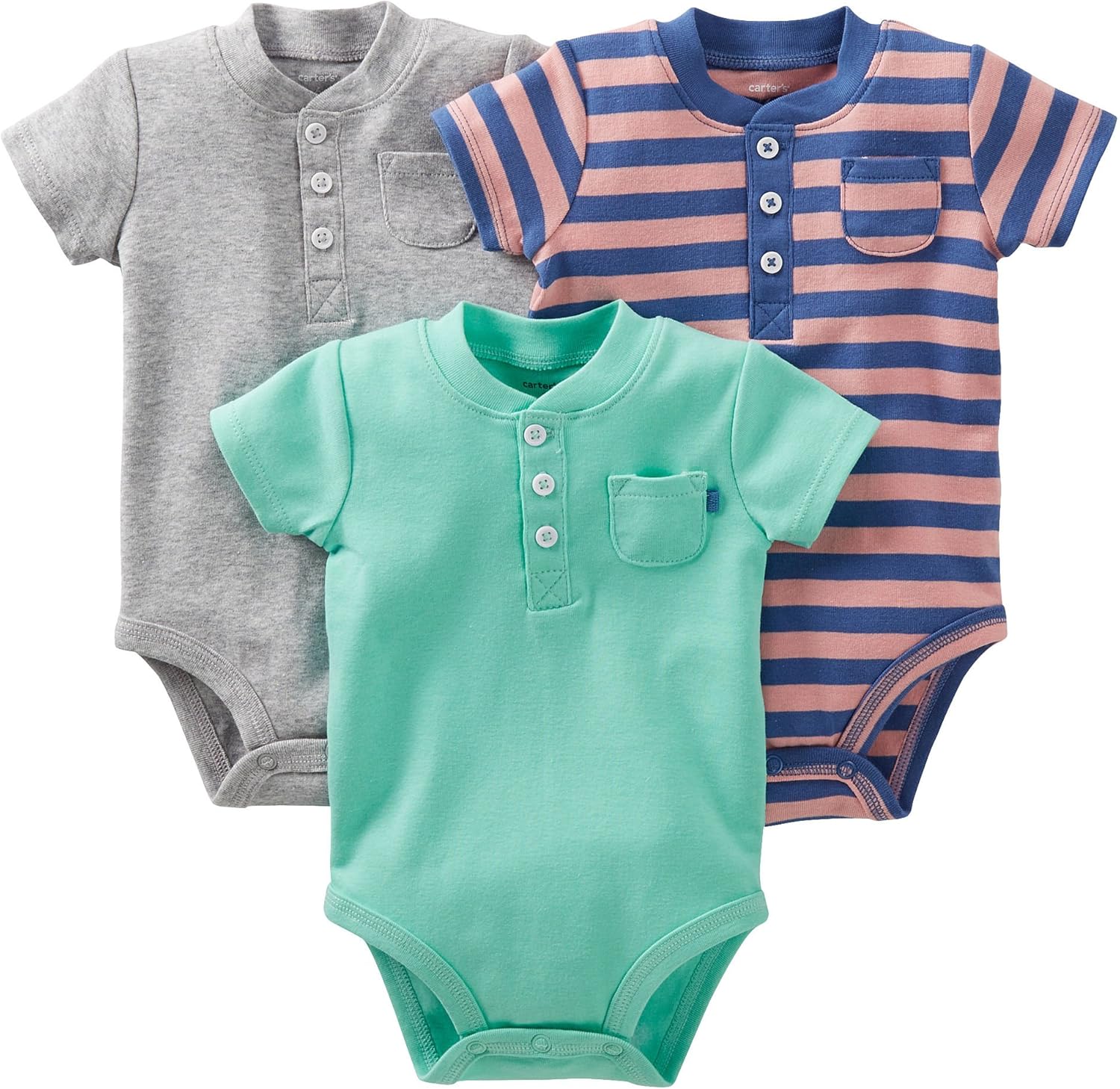 baby boy henley bodysuit