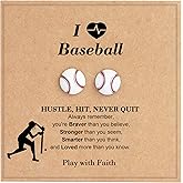 C-leen Sports Valentines - Baseball/Soccer/Volleyball/Basketball Earrings Gifts for Women Girls, Baseball/Soccer/Volleyball/Basketball Stud Earrings for Mom Coach Lover Fan Player