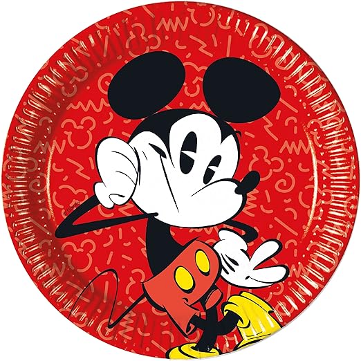 Disney 8 Assiettes Mickey Mouse Super Cool Anniversaire D Enfant Ou Devise Party Enfants Fete D Anniversaire Theme Mickey Mouse Party Assiettes En Carton Assiettes Plates Amazon Fr Jeux Et Jouets