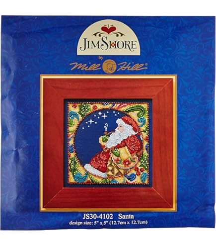 reste de kit broderie perles déco Noël patchwork Mill Hill