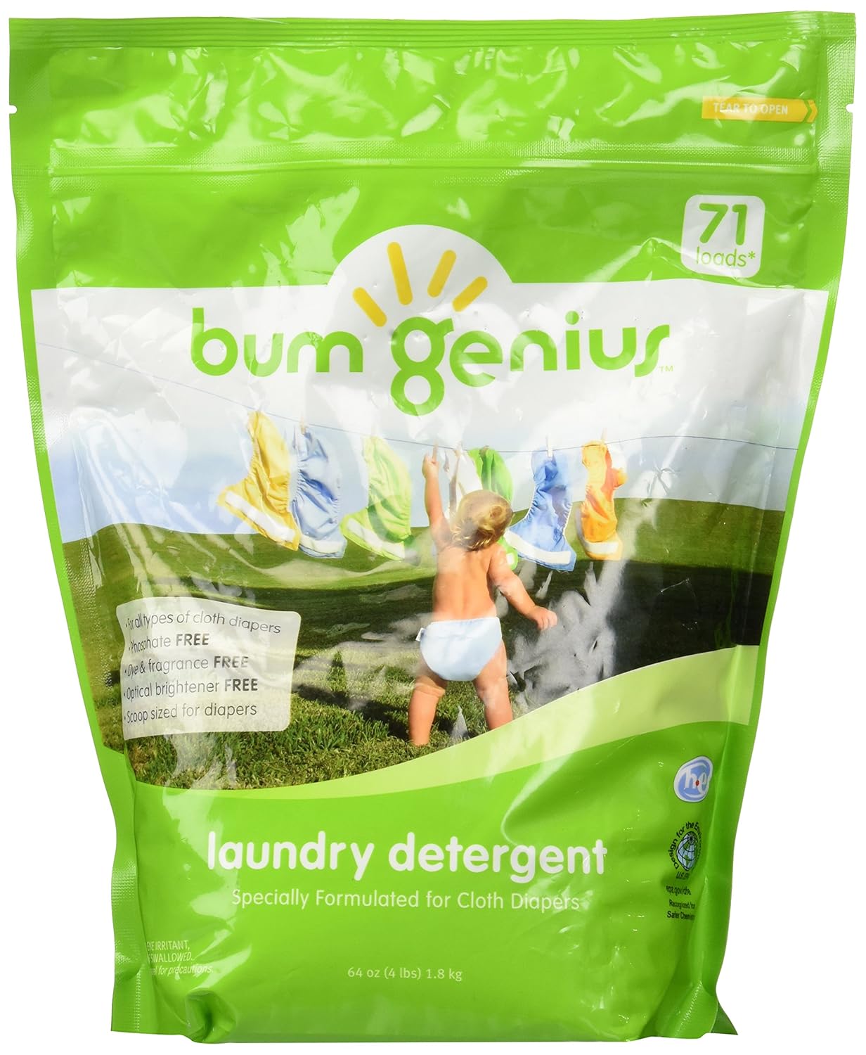 bumGenius Diaper Detergent 64 oz Health & Personal Care