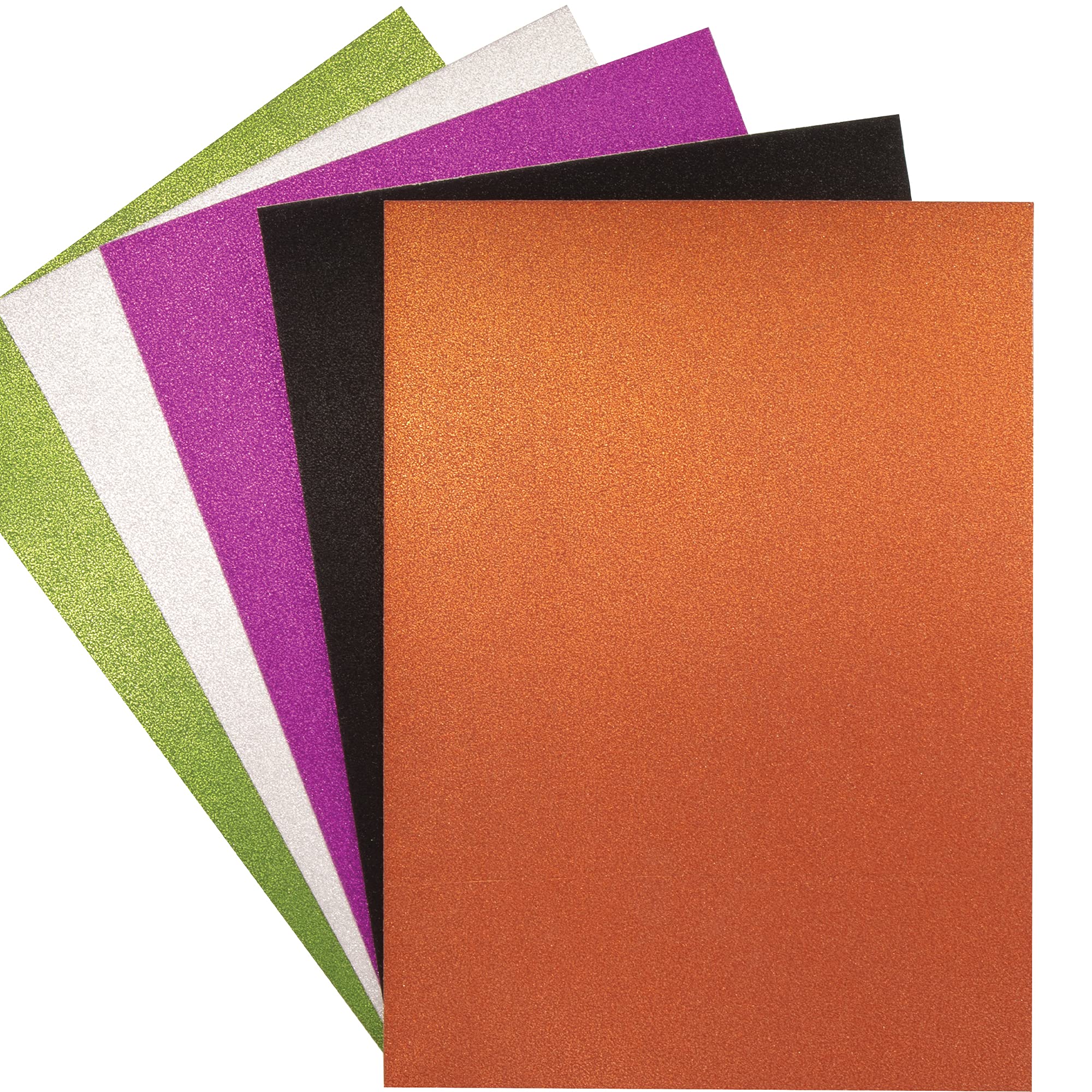 Baker Ross FE980 Halloween A4 Glitter Card - Pack of 15, Coloured Art Supplies for Children Card Making Activities, Ideal for Kids Arts and Crafts Projects