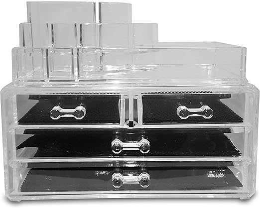 Amazon Com Acrylic Makeup Organizer Offers Total Makeup Storage