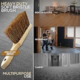Newman and Cole Natural Wooden Hand Brush Coco Soft Hard Bristle view 6