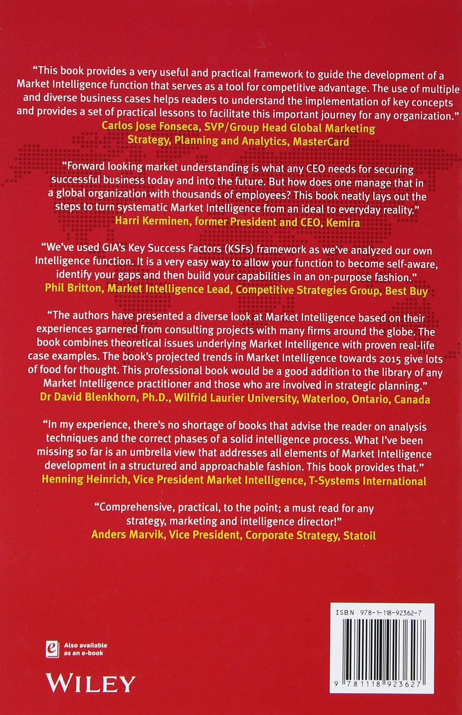 The Handbook Of Market Intelligence Understand Compete And Grow
