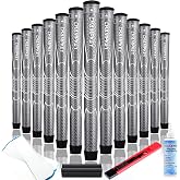 CHAMPKEY Comfortable Polyurethane Golf Grips 13 Pack with Full Repair Kits - Advanced Texture Control and Traction Golf Club Grips
