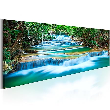 murando Bilder nachtleuchtend 120x40 cm Tag & Nacht Wandbilder 3D nachtleuchtende Farben Kunstdruck Vlies Leinwand XXL Fertig