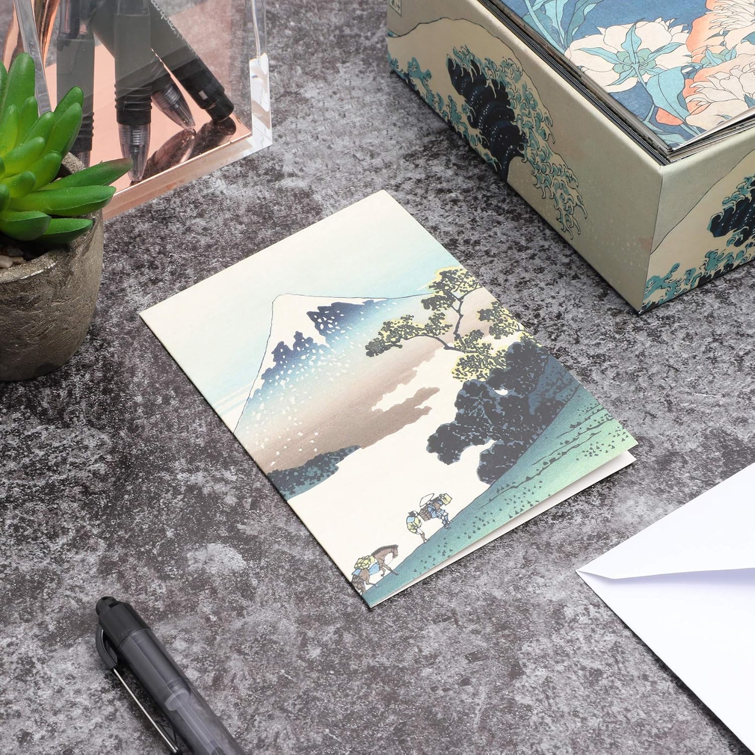 36-Pack Hokusai Notecards, 6 Designs, Multicolored, 3.5x5 inch - Image 4