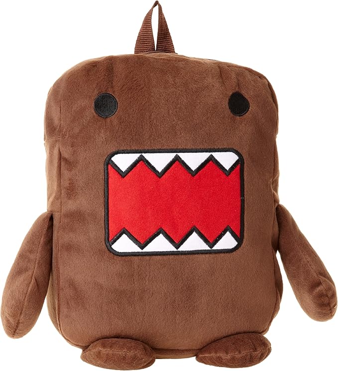 Domo Little Boys' Mini Stuffed Backpack, Brown, One Size Childrens School Backpacks