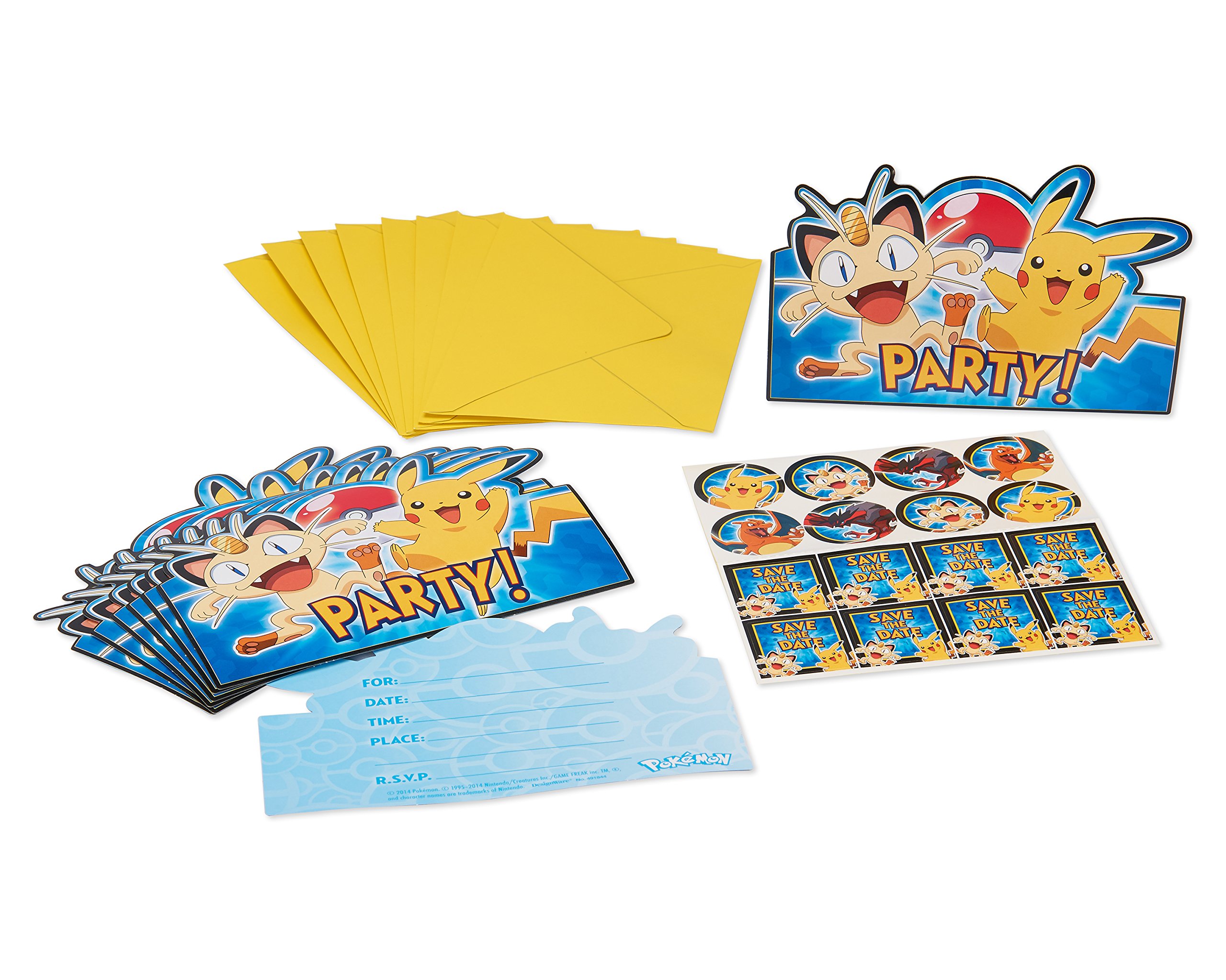 American Greetings Pokemon Invitations (8 Count) 13 91FqbLSU1pL