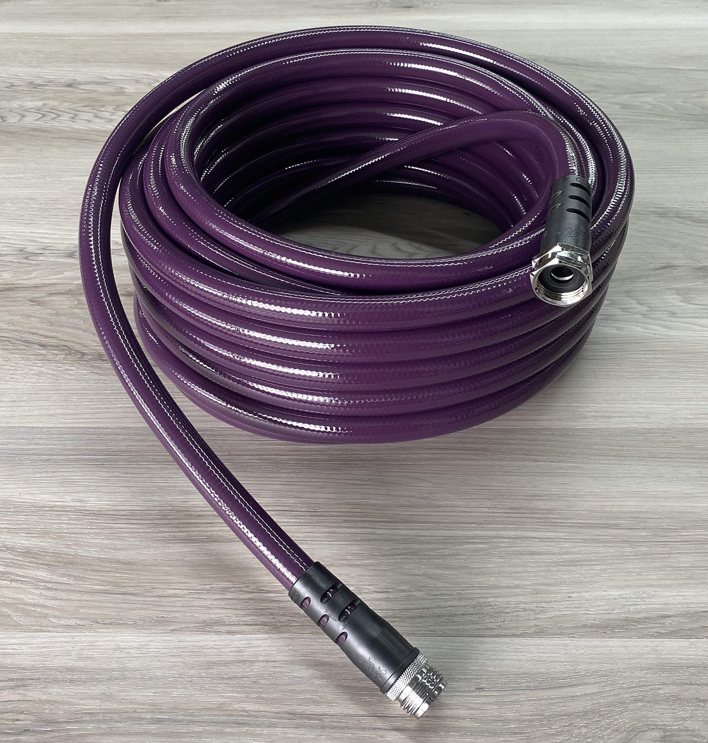 Water Right PSH3-075-EP (5/8") Polyurethane Hose, Lead-Free Brass Fittings, Drinking Water Safe, 75-Foot, Eggplant 600 Series