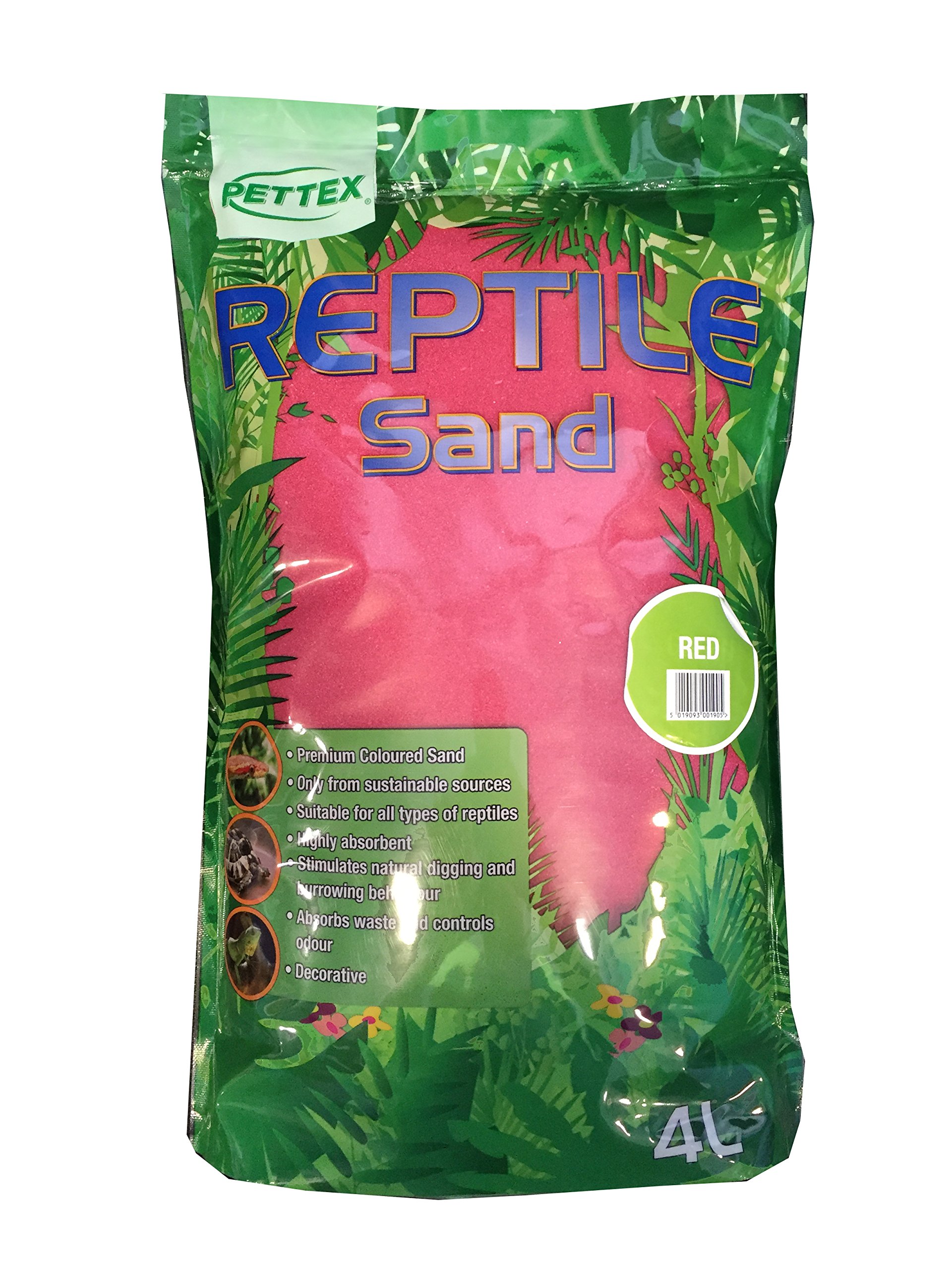 Pettex Reptile Coloured Calci Sand 4L Red
