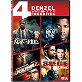 4 Denzel Washington Favorites: Man on Fire / Out of Time / Unstoppable / The Seige