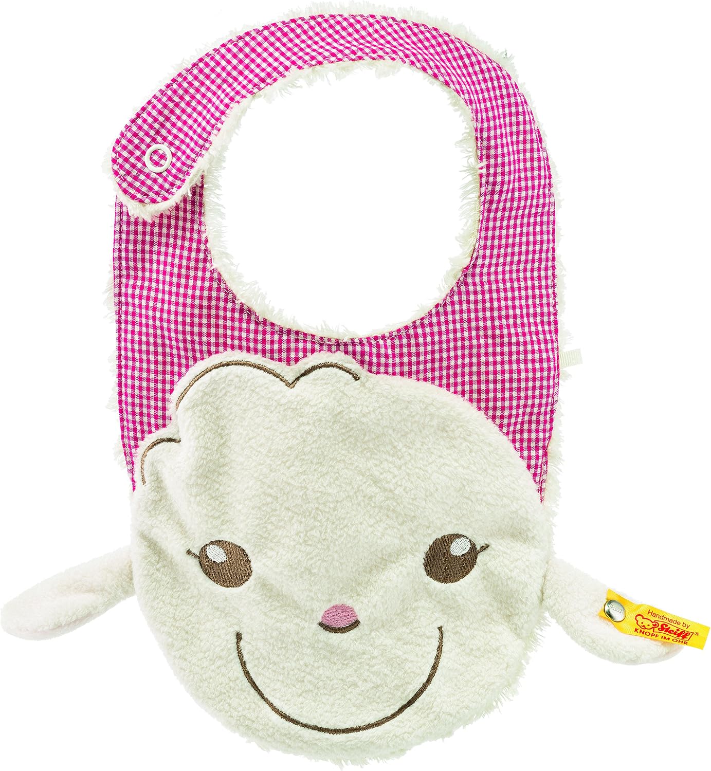 Steiff 241055 Lamb Lamba Loo Bib 27, Cream/Red, Cream / Red, 000