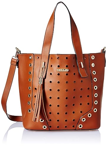 Elle Womens Tote Bag (Brown)