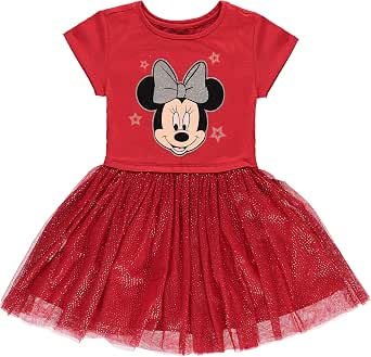 Amazon.com: Minnie Mouse Vestido tutú para niña con falda de tul - Disney :  Ropa, Zapatos y Joyería