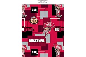 KATOUIGB Ohio State Cotton Fabric Block Print-Ohio State Buckeyes Cotton Fabric-Newest Design