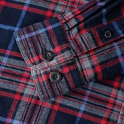 Dubinik®Mens Flannel Shirts Long Sleeve Flannel