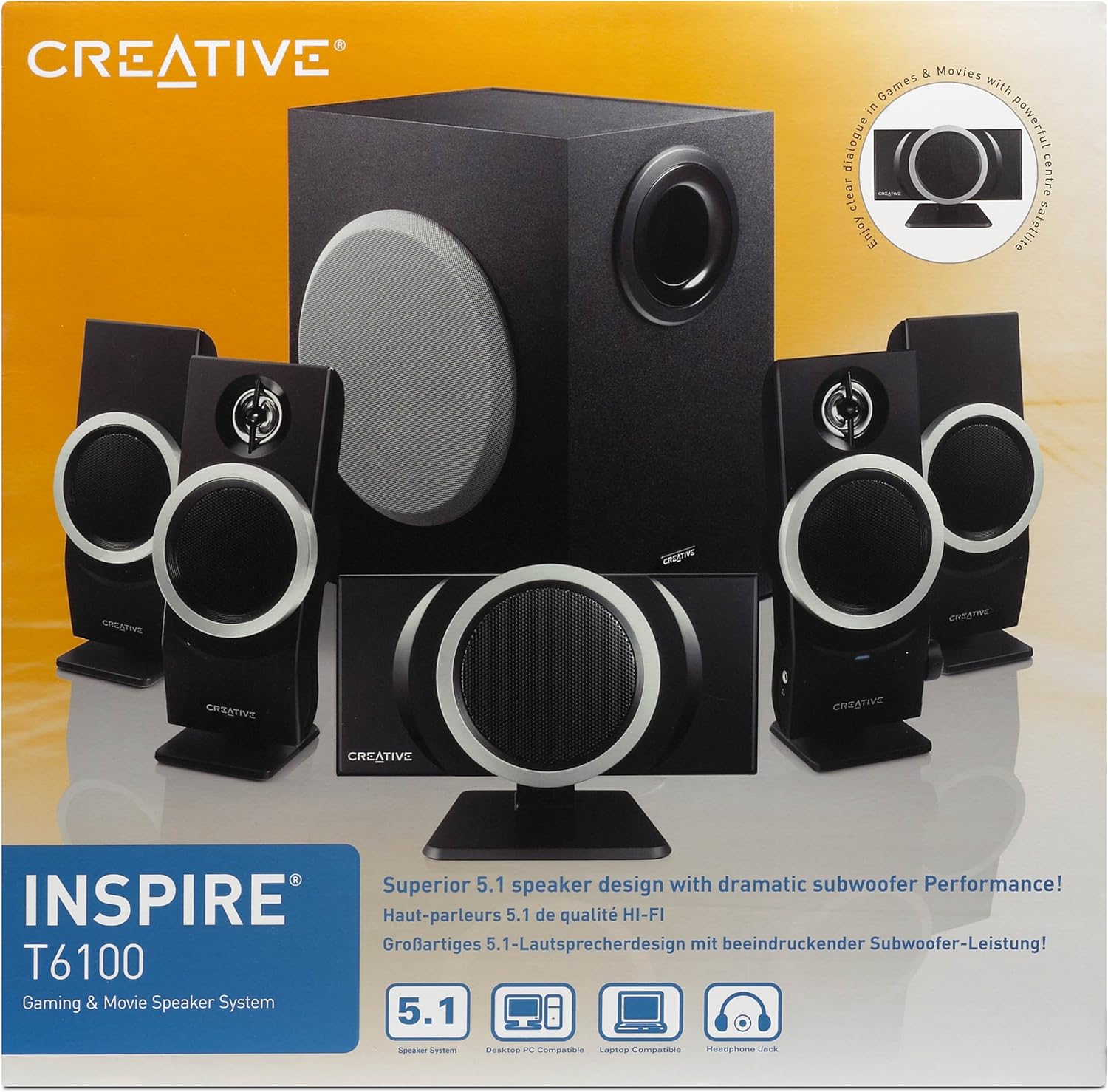 creative labs inspire t6100