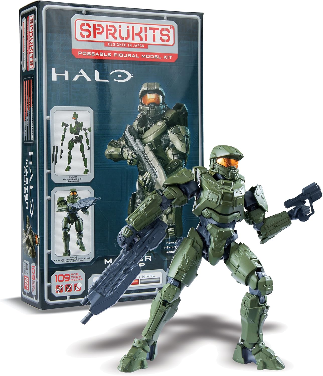 Sprukits Level 2 Master Chief HALO Figure Model Kit Amazon.co.uk Toys