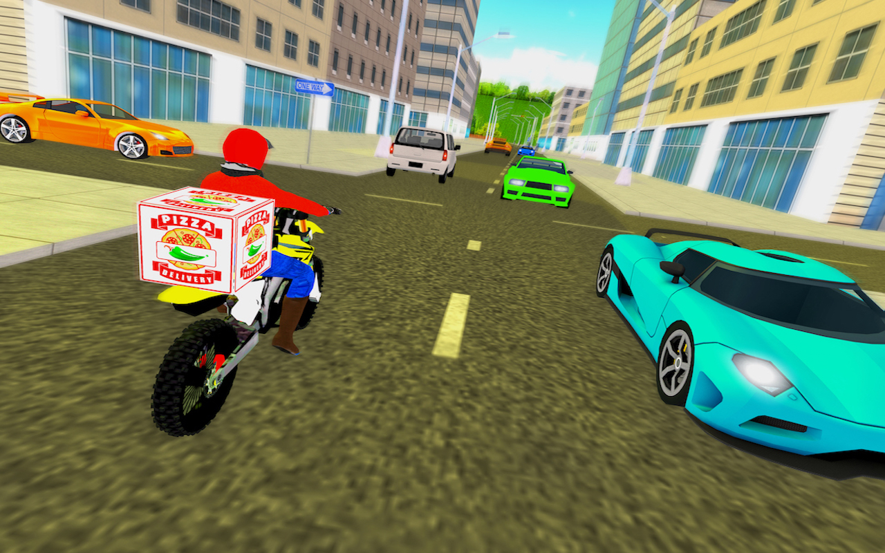 Pizza Bike Delivery Boy for Android