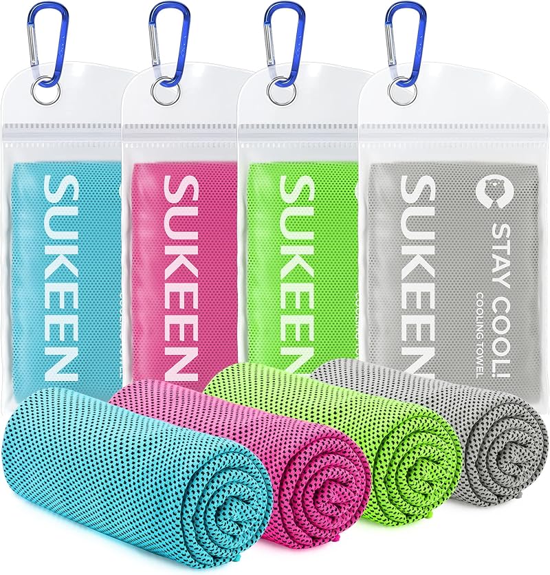 Sukeen Cooling Towel 40x12in Hyper-Evaporative Mesh Gym Bath Sweat Bandana