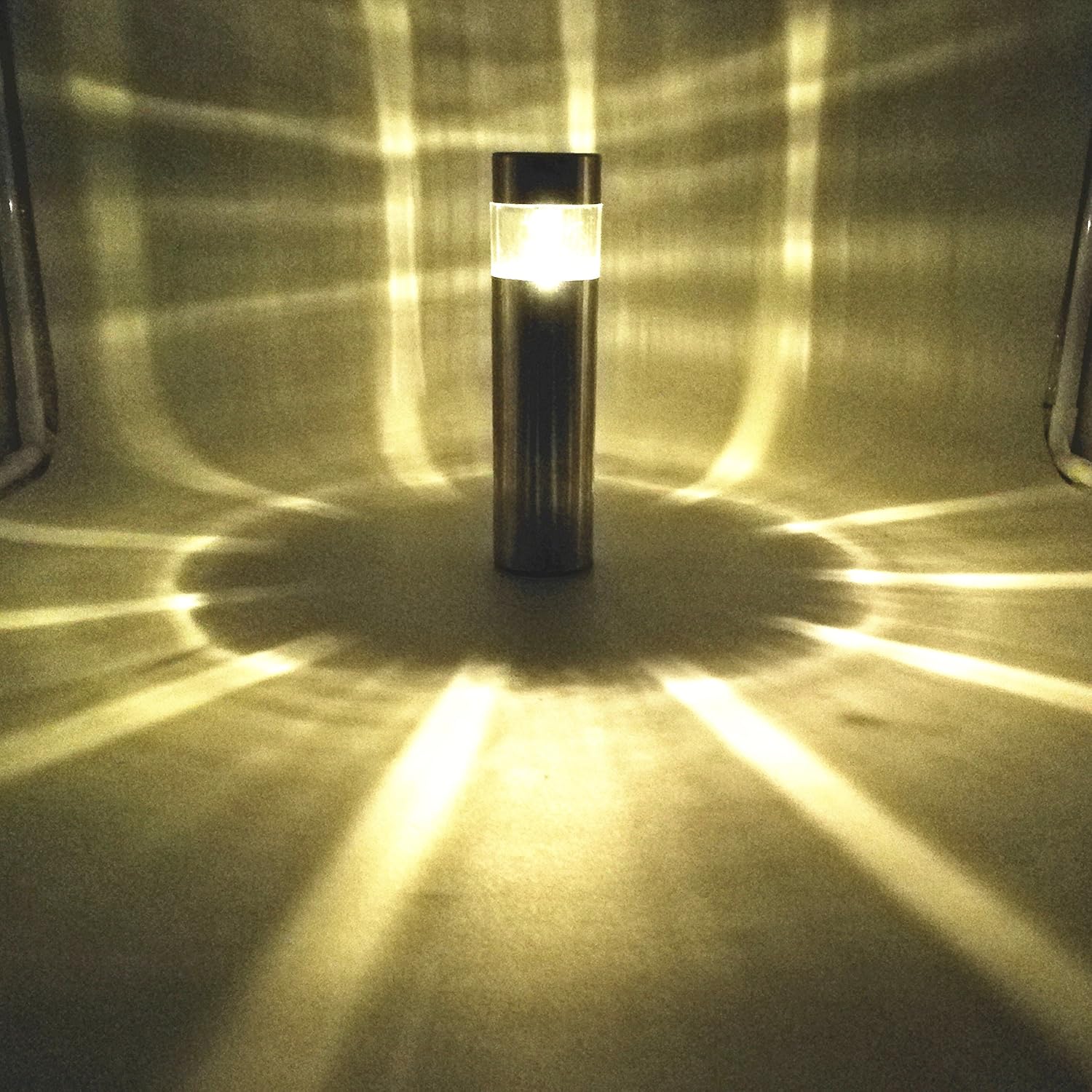 Amazon Com Solar Lights Outdoor Pathway Bollard Light Decorative