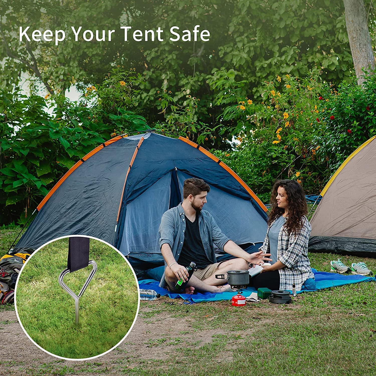 Mua Trampoline Stakes, Corkscrew Shape Trampoline Anchor kit Steel