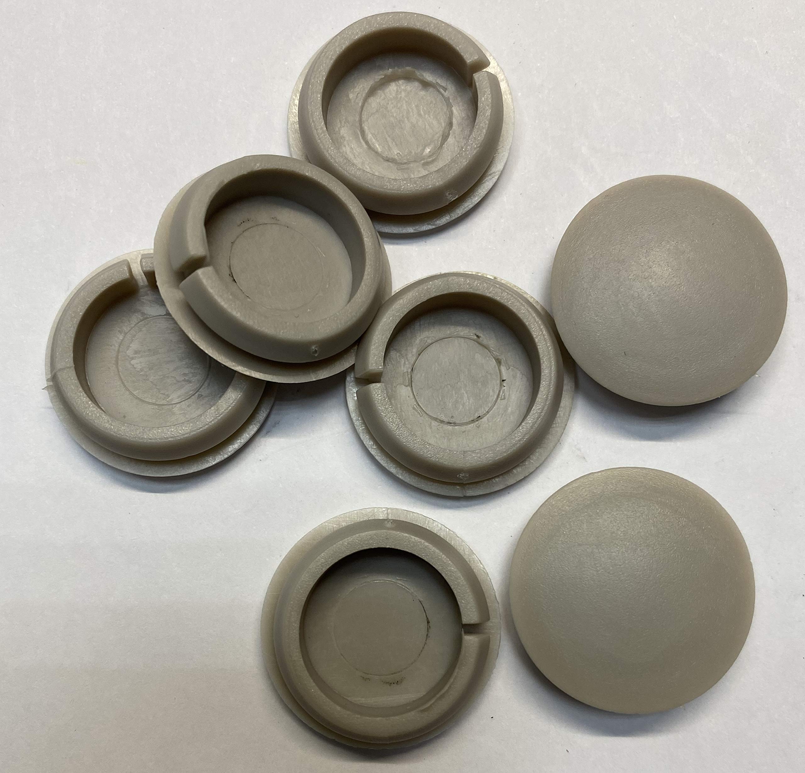 dexierp Protection Force Flush Mount Clip Plug For 3/4" 19mm Sheet Metal Hole (Pack of 25) Cover Seal LDPE Plastic — image 1