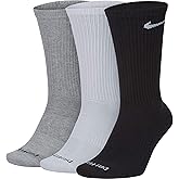 Nike Everyday Plus Lightweight Crew Socks, 3 Pair - SX6891 (Multi-Color 916, Large)
