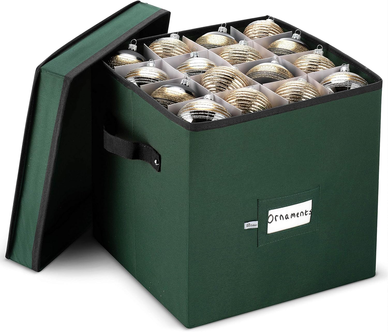 Premium Christmas Ornament Storage Box With Lid 3inch Compartment