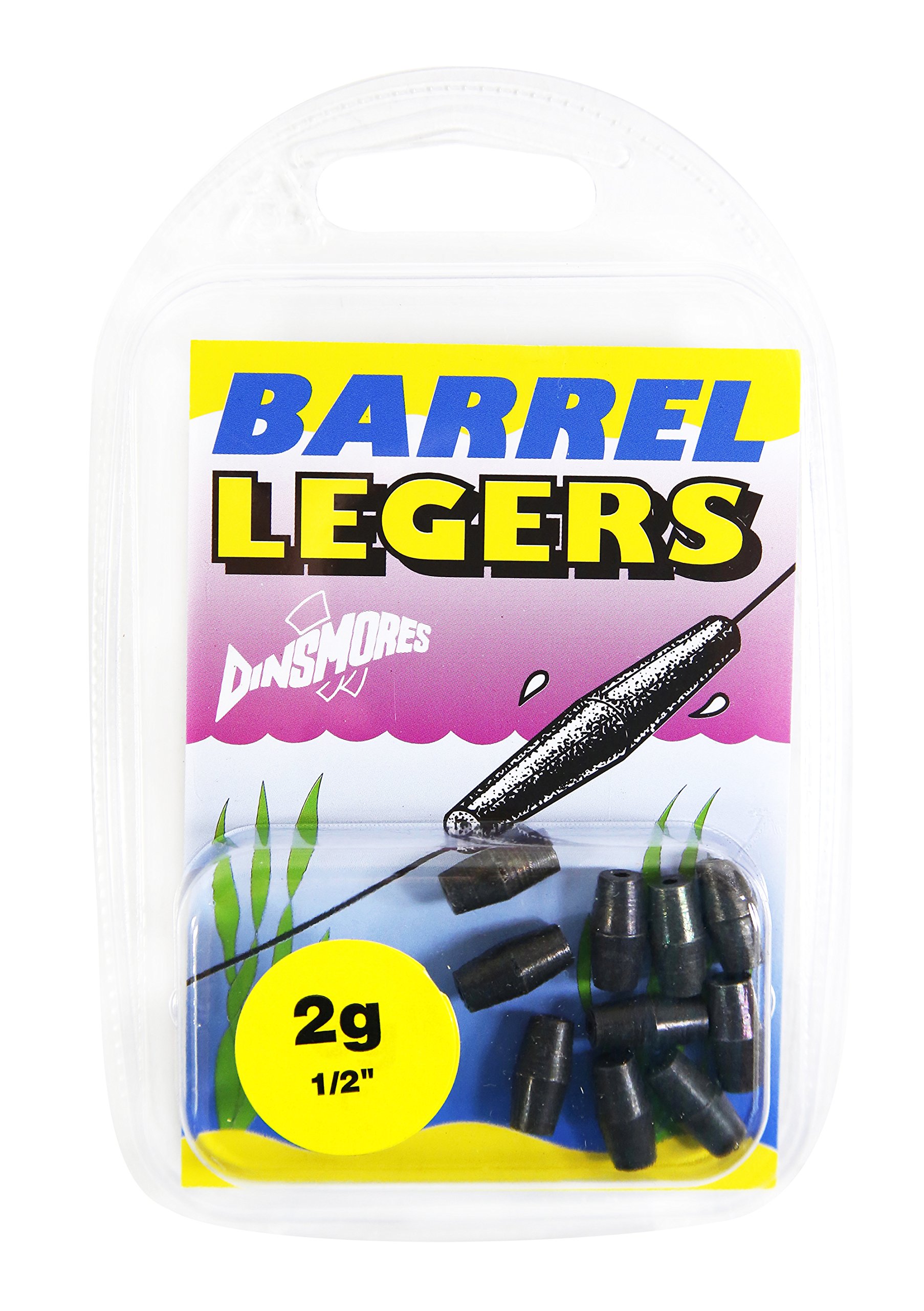 Dinsmores Non-Toxic Barrel Leger Sinker - Black, 2 g