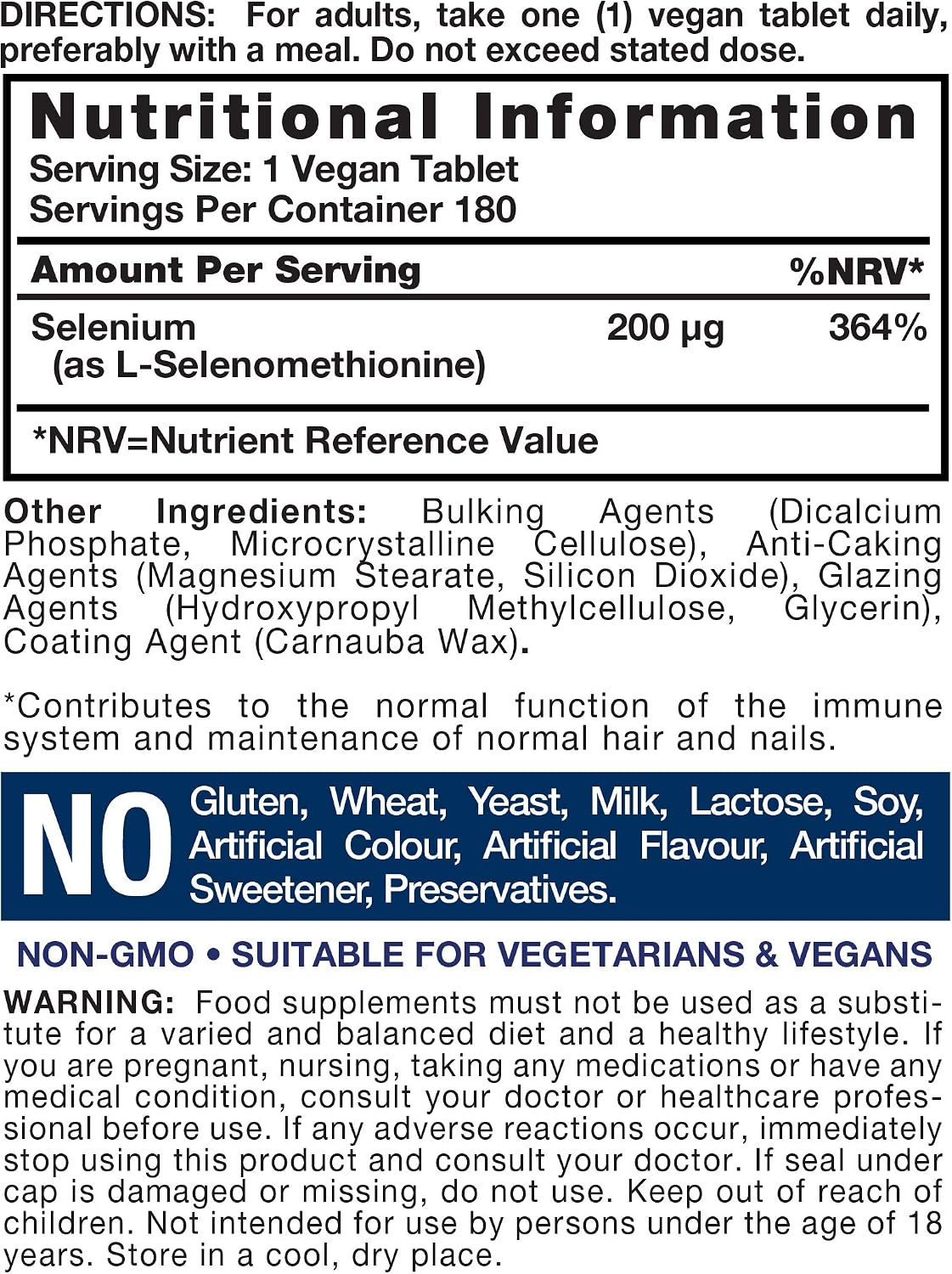 Selenium Supplement 200mcg, 400 count (Pack of 1) - Image 4