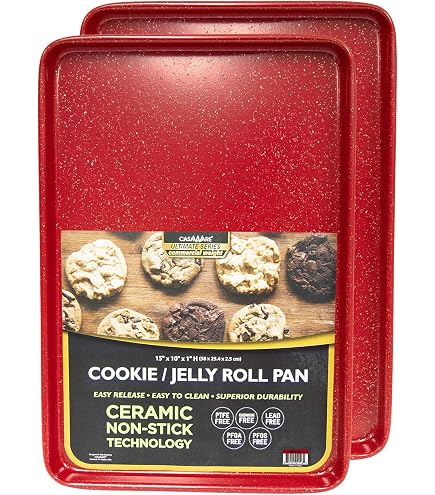 CasaWare Excel Non-Stick Cookie & Jelly Roll Pan - Ceramic Coated, 10x15 Inch, Silver Granite - View #5