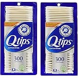 Q-tips Antimicrobial Cotton Swabs, 300 Count (Pack of 2)