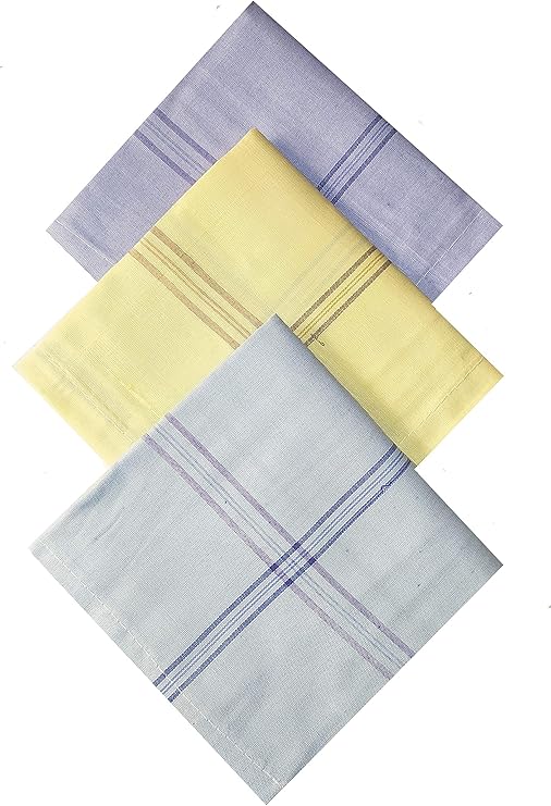 Buy Rumal 100 cotton Handkerchief Men's Cotton Hanky White or multicolored Handkerchief
