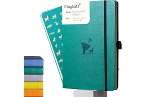Dingbats - Earth Dotted A5 Medium Notebook, Eduardo Avaroa - Hardcover - Cream 100gsm Ink-Proof Paper - Numbered Pages, Index