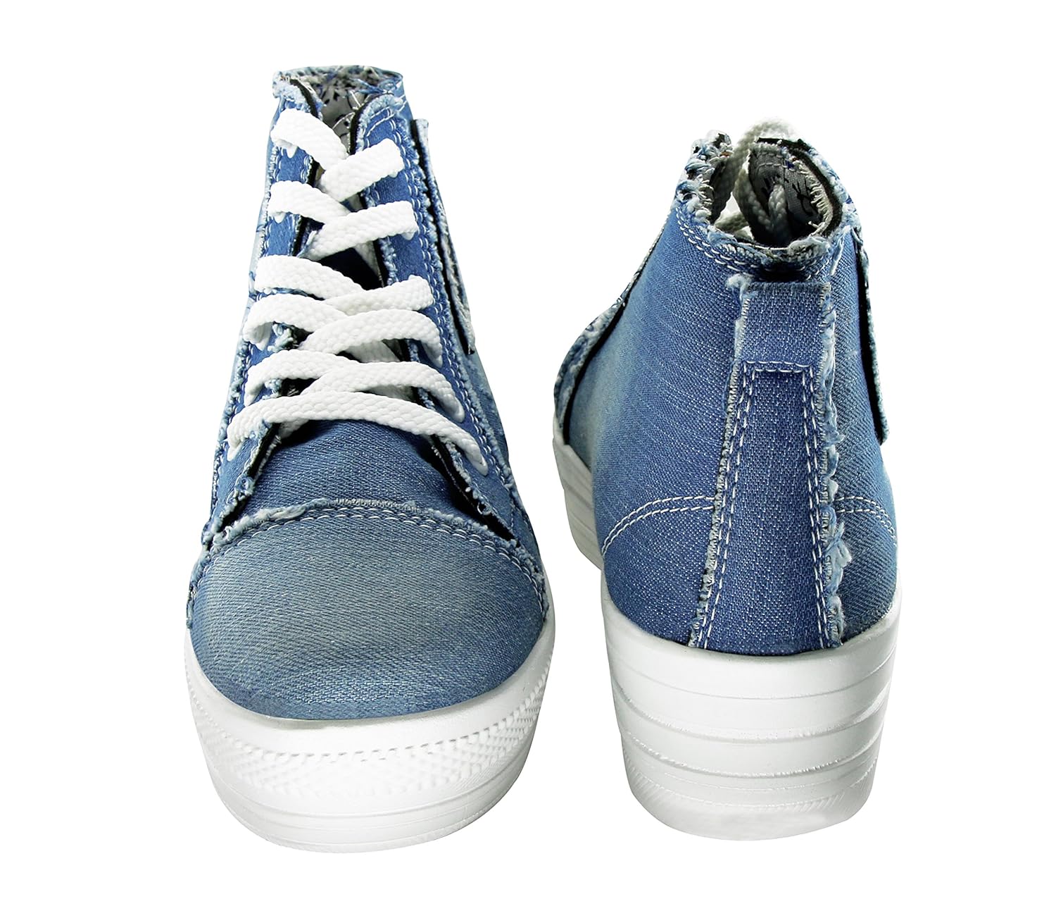 fashimo women denim casual boots