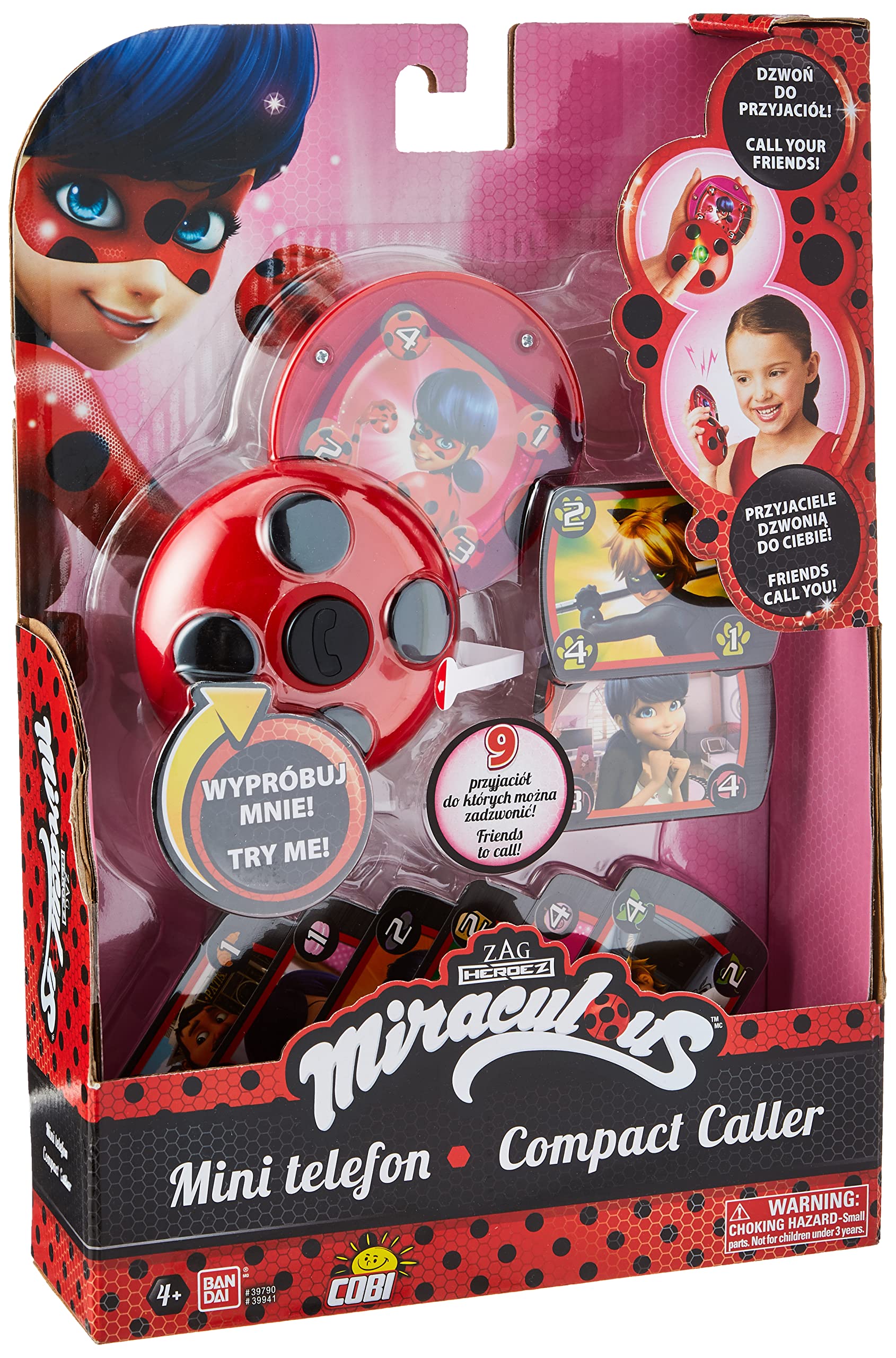 Bandai Miraculous Ladybug - Magic Phone - Speaks No German - Dress Up - Role Play - 39790
