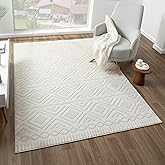 LUXE WEAVERS Diamond Oriental Cream 4x5 Area Rug