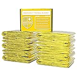 Swiss Safe 10 Pack Mylar Emergency Blankets for